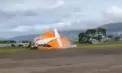 Momentul în care un avion se prăbușește și ia foc în Columbia. La bord se afla un artist renumit - VIDEO