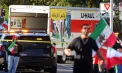 Momentul în care, în Los Angeles, un camion a intrat în mulţimea care manifesta împotriva regimului din Iran - VIDEO