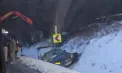 Accident în apropiere de Hâncești. O mașină a ajuns într-un șanț, după ce ar fi derapat de pe șosea - VIDEO