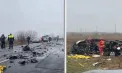 Accident tragic în România. Șapte oameni au murit, după ce șoferul unui microbuz a intrat într-un TIR, în timpul unei depășiri - VIDEO