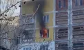 A luat foc un apartament de la etajul opt al unui bloc de locuit din Bălți. Imagini surprinse de martori - VIDEO
