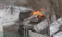 Incendiu în orașul Codru: O mașină a fost cuprinsă de flăcări. Momentul în care arde ca o torță - VIDEO