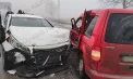 Accident în stânga Nistrului: Un șofer - transportat la spital, după ce s-a izbit cu mașina de un alt automobil. Cum s-a întâmplat - VIDEO