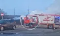A luat foc o cisternă cu lapte lângă o benzinărie din Bălți. Imagini de la locul incendiului - VIDEO