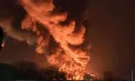 Atac major cu drone în Rusia, o rafinărie este în flăcări - VIDEO