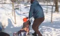 Zăpada aduce bucurie micuților: parcurile din Chișinău au fost pline de copii care s-au dat cu sania și au făcut oameni de zăpadă - VIDEO