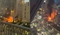 Explozie pe celebra insulă artificială Palm Jumeirah din Dubai. Clădire în flăcări. Patru oameni răniți. Imagini cu urmările - VIDEO 