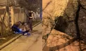 Doi tineri cu cetățenie străină - reținuți de polițiștii din capitală, după ce ar fi plasat droguri în ascunzișuri. Momentul când făceau săpături în fața unei case de locuit - VIDEO