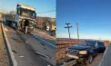 Accident matinal la Strășeni: Un șofer a avut nevoie de îngrijiri medicale după ce mașina lui a fost lovită de un camion. Ce spune poliția