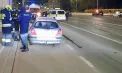 Caz înfiorător în capitală. Un vitezoman cu un copil în mașină nu voia să oprească automobilul și a amenințat polițiștii