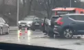 Accident la Sîngera cu trei automobile implicate: Trei persoane au ajuns la spital. Imagini surprinse de martori - VIDEO