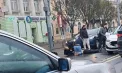 Accident pe o stradă din Chișinău: Un bărbat a ajuns la spital, după ce a fost lovit de o mașină în timp ce se deplasa pe bicicletă - FOTO/VIDEO 