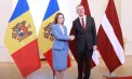 Președintele Maia Sandu - întâmpinată la Castelul Riga de omologul său leton, Edgars Rinkēvičs - VIDEO