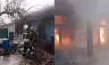Incendiu puternic la Varnița: o casă a ars complet, iar alta a fost salvată în ultimul moment de pompieri - VIDEO