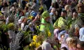 De Florii, sute de oameni au venit dis-de-dimineață la Catedrala Mitropolitană „Nașterea Domnului” din capitală cu crenguțe de salcie și flori în mâini - VIDEO