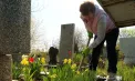 Pregătiri în toi înainte de Paștele Blajinilor: Echipați cu sape, greble și mături, oamenii au mers în cimitire pentru a face ordine - VIDEO