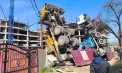 Incident grav la Cahul: două macarale s-au prăbușit pe un șantier de construcții. Imagini surprinse de martori - VIDEO