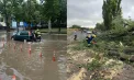 Ambulanță blocată în noroi la Rezina și copaci doborâți pe drumurile din țară: intervențiile pompierilor după ploile și vântul puternic de joi - FOTO
