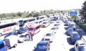 Aglomerație la punctul de trecere a frontierei Leușeni: trafic intens pe sensul de ieșire din Republica Moldova, cu flux majorat de călători și mașini - VIDEO