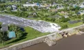 Lacul Delia din raionul Ungheni s-a revărsat, afectând terenuri agricole și gospodării. Imagini din dronă surprind amploarea inundațiilor - FOTO