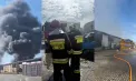 Incendiul uriaș din Chișinău - localizat: peste 90 de pompieri luptă în continuare cu flăcările la un depozit cu utilaje tehnice. Au fost implicați și angajații de la Chișinău-Gaz și Premier Energy - GALERIE FOTO/VIDEO