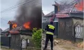 O locuință din Cahul a fost cuprinsă de flăcări. Trei echipaje de pompieri au intervenit pentru a stinge focul 
