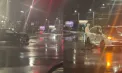 Carambol în centrul Chișinăului: Trei mașini s-au ciocnit la o intersecție. Imagini de la locul impactului - VIDEO