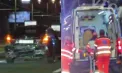 Carambol pe viaduct: O femeie a ajuns de urgență la spital, după ce trei mașini s-au ciocnit violent. Care este starea acesteia - VIDEO