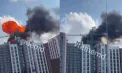 Bubuitură și fum dens la Durlești după o explozie puternică la un bloc aflat în construcție - VIDEO