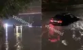Strada Albișoara din Chișinău - transformată în râu după ploile puternice: Mașinile au „înotat” prin apă - VIDEO