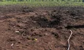 Crater în sol și resturi metalice: cum arată locul unde a explodat drona la Orhei. Imagini surprinse de PRO TV - FOTO/VIDEO