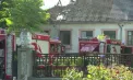 Acoperișul unei clădiri părăsite de pe strada Pușkin a luat foc, iar șapte autospeciale au intervenit pentru stingerea incendiului. Martor: „Colegii au observat fumul și au alertat 112” – VIDEO