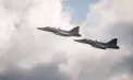 Avioane de vânătoare JAS 39 Gripen, ridicate de urgență de la sol de Suedia pentru interceptarea unor aeronave rusești