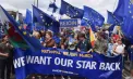 La zece ani de la Brexit, sute de oameni au cerut la Londra revenirea Regatului Unit în UE: „Vrem să ne luăm steaua înapoi” - FOTO