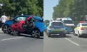 Accident grav la Anenii Noi: șoferul unui automobil nu s-a asigurat și s-a izbit puternic cu o motocicletă. Două persoane au ajuns la spital - VIDEO