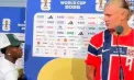 După înfrângerea Braziliei în fața Norvegiei, Vinícius Júnior îl felicită pe Erling Haaland chiar în timpul declarațiilor de presă: moment viral pe internet - VIDEO
