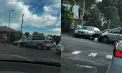 Carambol pe o stradă din capitală: mai multe mașini s-au ciocnit puternic. Imagini de la locul impactului - FOTO