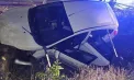 Accident tragic la Sîngerei. Un bărbat a murit, iar soția acestuia și un copil au ajuns la spital, după ce mașina în care se aflau a zburat de pe șosea și a ajuns într-un șanț