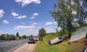 Accident în apropiere de Cricova: un automobil s-a răsturnat pe un taluz - VIDEO