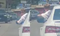 Moment periculos la Durlești: un copil, surprins cu capul scos pe geamul unei mașini aflate în mers. Șoferița, sancționată - VIDEO