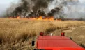 15 hectare de grâu au ars în timpul recoltării într-un lan din Telenești. Ce spun pompierii
