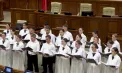 Imnul Republicii Moldova și Imnul Uniunii Europene, interpretate la încheierea primei sesiuni ordinare a Parlamentului - VIDEO