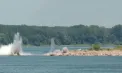 Militarii români au detonat stânca Pârjoaia cu 180 kg de explozibil pentru salvarea centralei de la Cernavodă. Momentul operațiunii - VIDEO