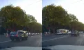 Pieton, la un pas de a fi lovit pe o trecere din Chișinău. Șoferul a trecut pe roșu, iar poliția s-a autosesizat - VIDEO