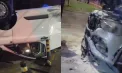 Accident violent la Chișinău: O mașină s-a răsturnat pe drum, iar alta ar fi luat foc. Imagini de la locul impactului - VIDEO