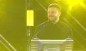 „Vă felicit cu Ziua Independenței”. Volodimir Zelenski, mesaj în română, engleză și ucraineană pe scena din PMAN. „Slava Ukraini”, strigat de mai multe ori - VIDEO