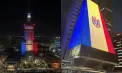 35 de ani de Independență, celebrați în întreaga lume: tricolorul Republicii Moldova - proiectat pe clădiri emblematice din Varșovia și São Paulo - FOTO