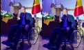 Prima apariție publică a lui Ion Ceban după operația la picioare: primarul a venit în scaun cu rotile la un eveniment - VIDEO
