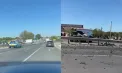 A intrat în plin în parapet: momentul accidentului de la Măgdăcești, surprins de o cameră de supraveghere – VIDEO