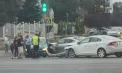 Accident violent pe o stradă din sectorul Buiucani: trei automobile, grav avariate în urma impactului. Poliția a intervenit – VIDEO